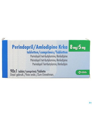 Perindopril amlodipine krka 8mg/ 5mg comp  90