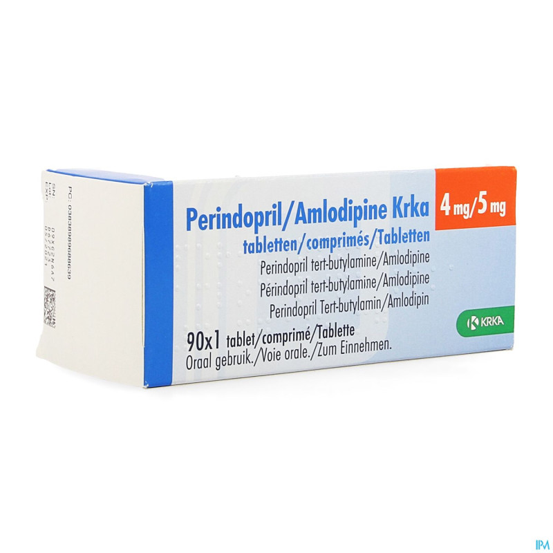 Perindopril amlodipine krka 4mg/ 5mg comp  90