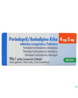 Perindopril amlodipine krka 4mg/ 5mg comp  90