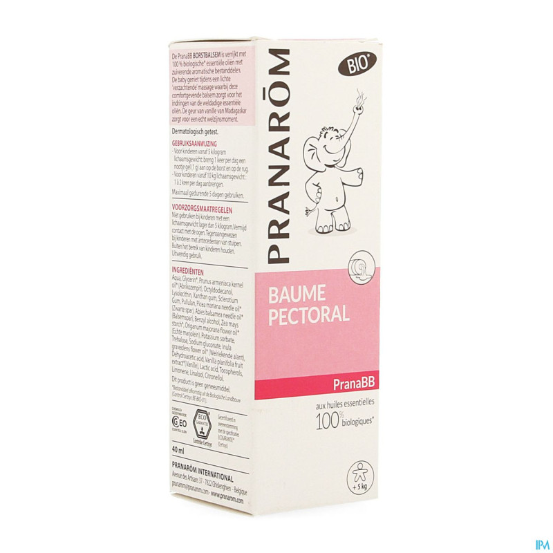 Pranarom pranabb baume pectoral tube 40ml