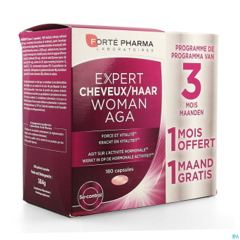 Expert cheveux femme aga caps 180    2+1 gratuit