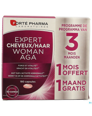 Expert cheveux femme aga caps 180    2+1 gratuit