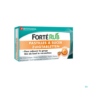 Forte rub pastilles gorge miel   24