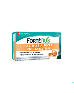 Forte rub pastilles gorge miel   24