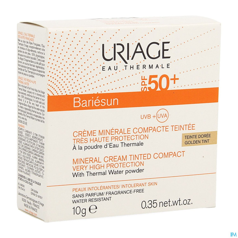 Uriage bariesun ip50+ cr miner. comp.doree pdr 10g