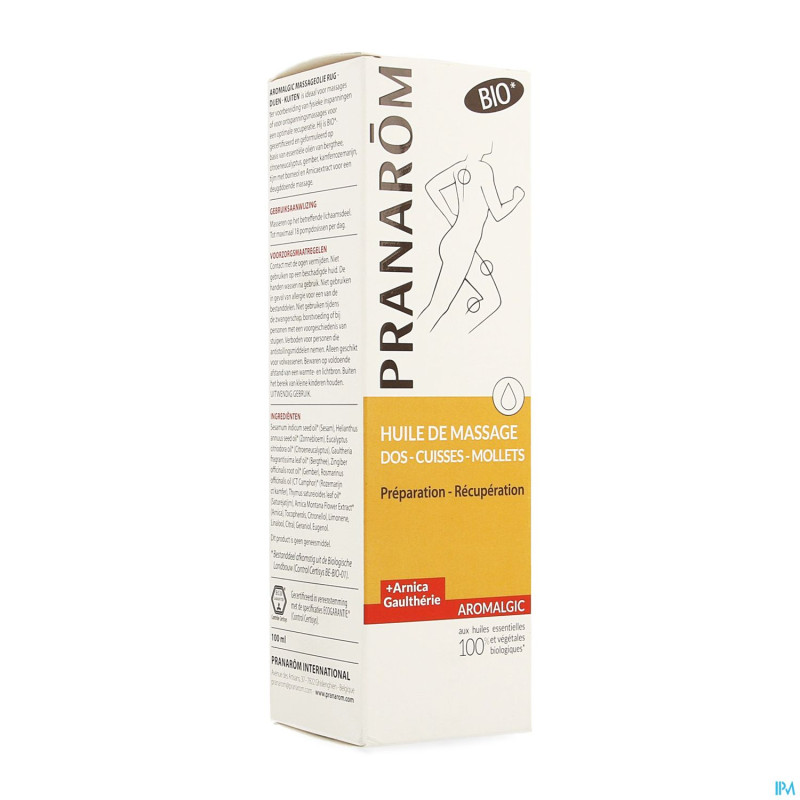 Pranarom aromalgic huile massage 100ml