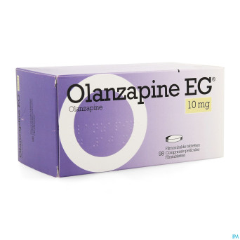 Olanzapine eg comp pell 98 x 10,0mg pip