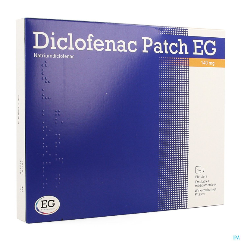 Diclofenac patch eg 140mg emplatre  5