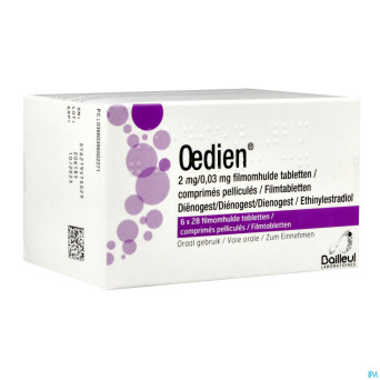 Oedien 2mg/0,03mg comp pell  6 x 28