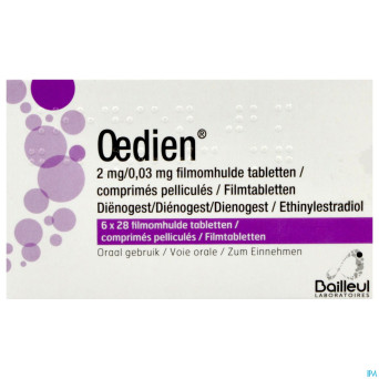 Oedien 2mg/0,03mg comp pell  6 x 28