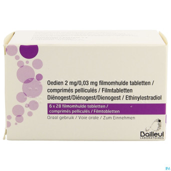 Oedien 2mg/0,03mg comp pell  6 x 28