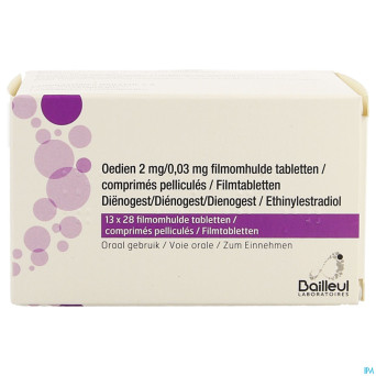 Oedien 2mg/0,03mg comp pell 13 x 28