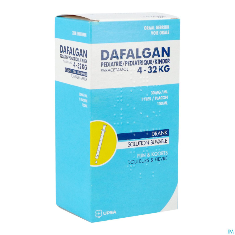 Dafalgan pediatrie 30mg/ml sirop    150ml