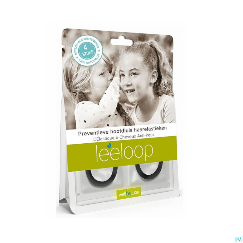 Leeloop elastique cheveux preventif a/poux noir  4