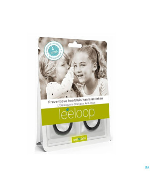 Leeloop elastique cheveux preventif a/poux noir  4
