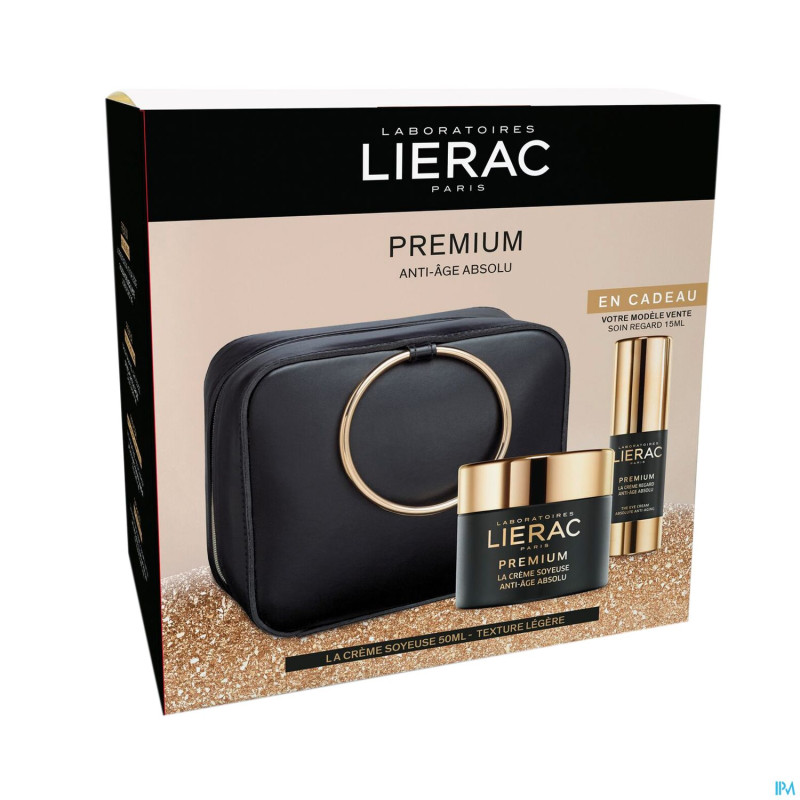 Lierac coffret premium cr soyeuse 50ml+yeux 15+tr