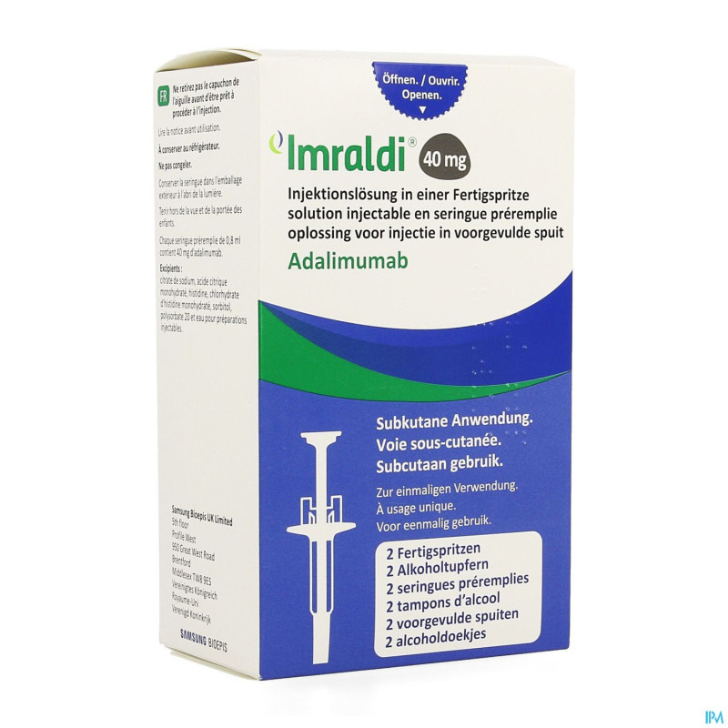 Imraldi 40mg sol inj 50mg/ml ser.preremplie  2
