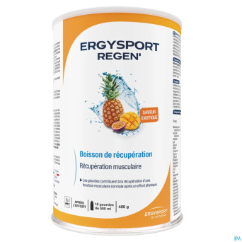 Ergysport regen boisson exotique pdr    pot 450g