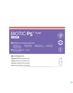 Aragan biotic p5 flash tgd caps  10