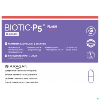 Aragan biotic p5 flash tgd caps  10