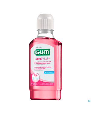 Gum sensivital + bain bouche fluore 300ml    6081