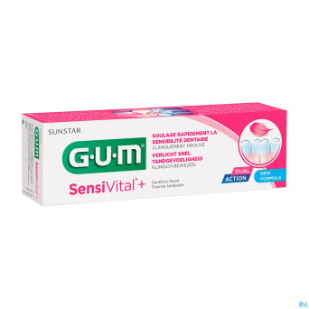 Gum sensi vital + dentifrice fluore  75ml    6070