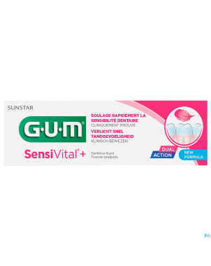 Gum sensi vital + dentifrice fluore  75ml    6070