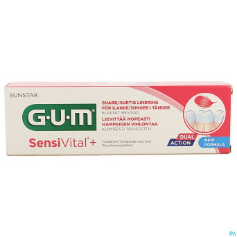 Gum sensi vital + dentifrice fluore  75ml    6070