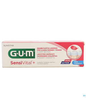 Gum sensi vital + dentifrice fluore  75ml    6070