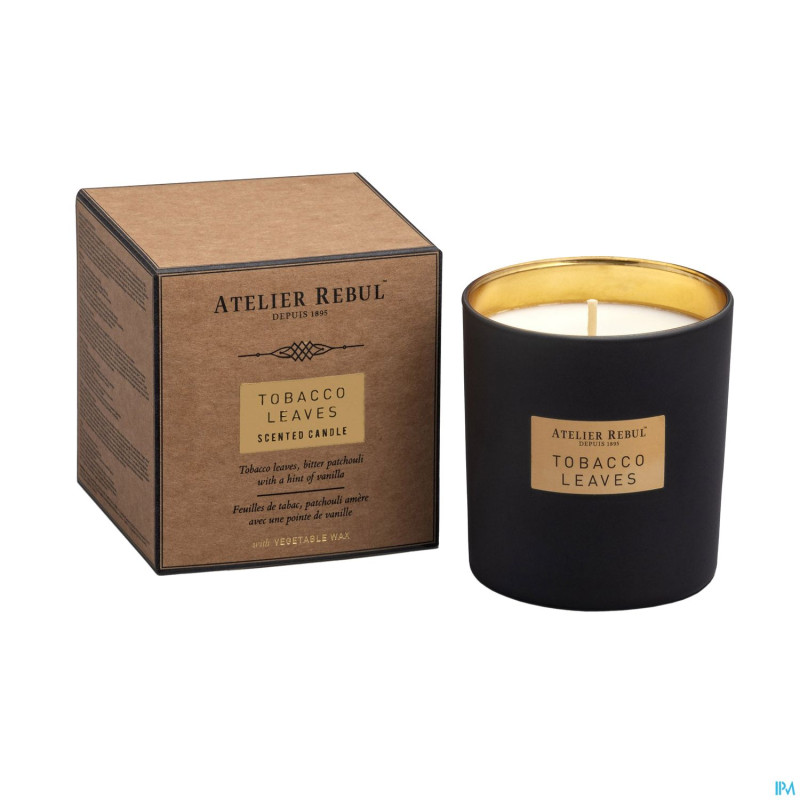 Atelier rebul bougie parfumee tobacco leaves 210g