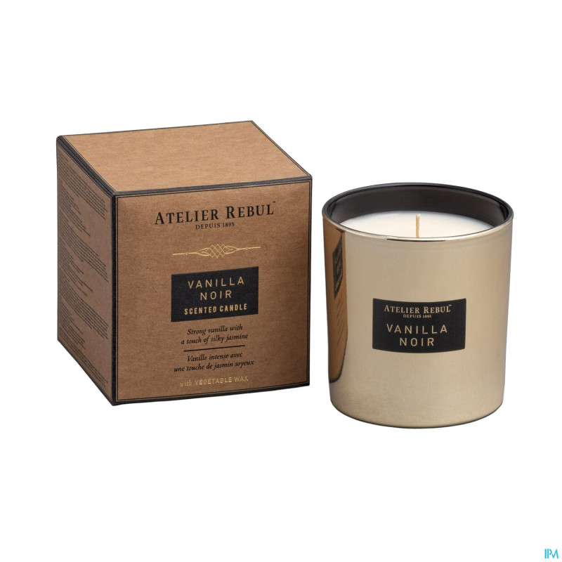 Atelier rebul bougie parfumee vanilla noir 210g