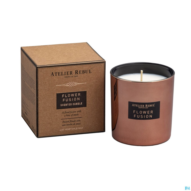 Atelier rebul bougie parfumee flower fusion 210g