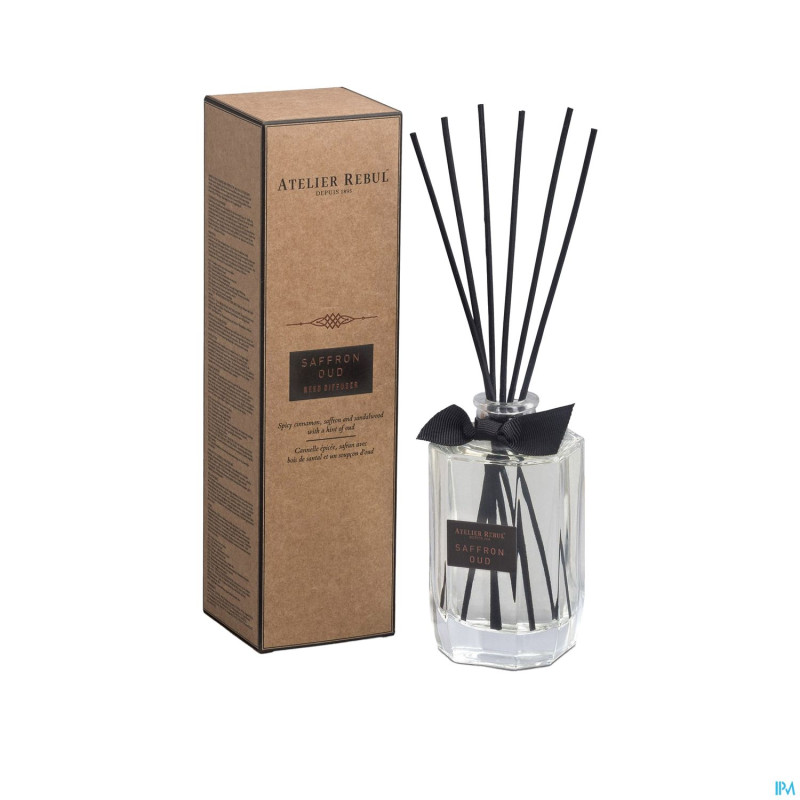Atelier rebul batonnets parfumes saffron oud 200ml