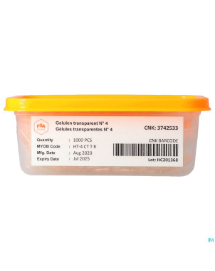 Gelules transp. 4 1000 magis