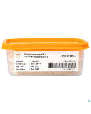 Gelules transp. 3 1000 magis