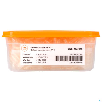 Gelules transp. 1 1000 magis