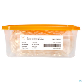 Gelules transp. 00 1000 magis