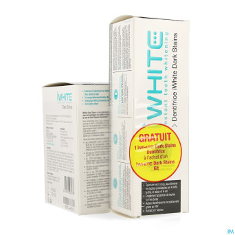 Iwhite dark stains kit + dentifrice 75ml   gratuit