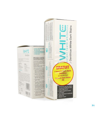 Iwhite dark stains kit + dentifrice 75ml   gratuit
