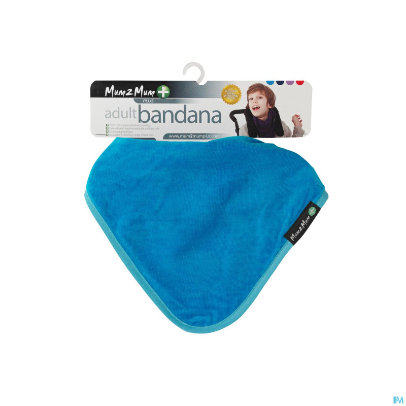 Bavoir bandana adultes bleu