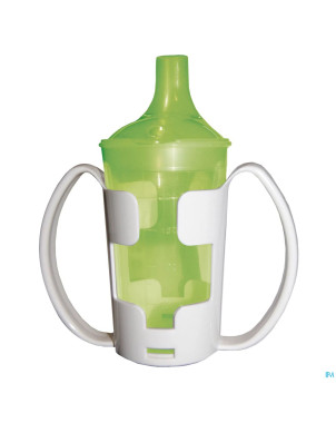 Gobelet+porte-gobelet+2 becs 250ml vert adhome