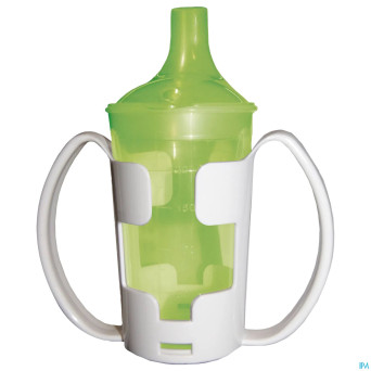 Gobelet+porte-gobelet+2 becs 250ml vert adhome