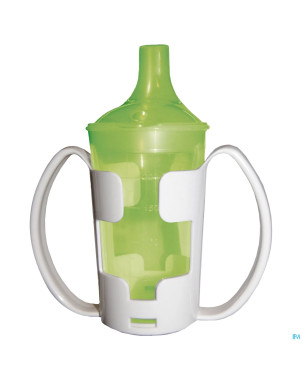 Gobelet+porte-gobelet+2 becs 250ml vert adhome