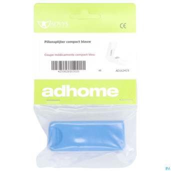 Coupe-medicaments compact bleu