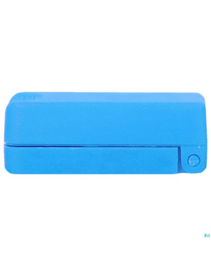 Coupe-medicaments compact bleu