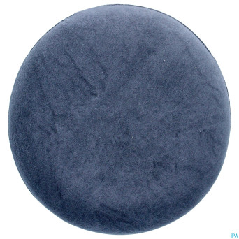 Coussin forme bouee visco housse 45cm bleu