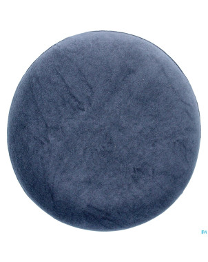 Coussin forme bouee visco housse 45cm bleu