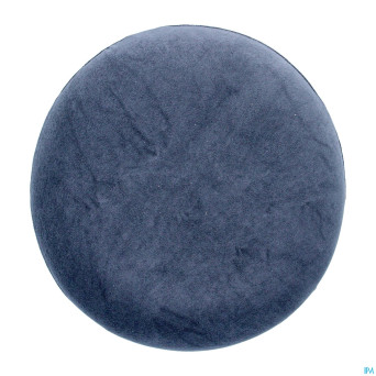 Coussin forme bouee visco housse 45cm bleu