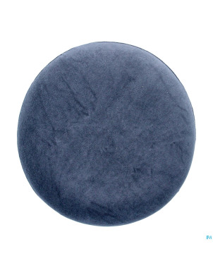 Coussin forme bouee visco housse 45cm bleu