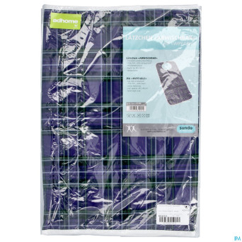 Bavoir carreaux xl bleu/vert adhome